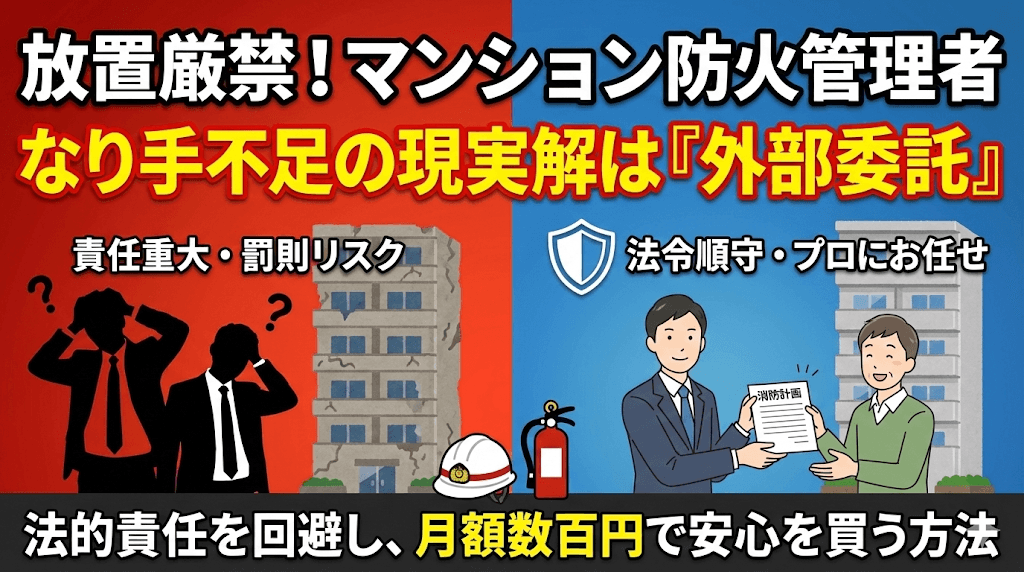 マンション防火管理者の選任義務と外部委託:「なり手不足」時代の現実解