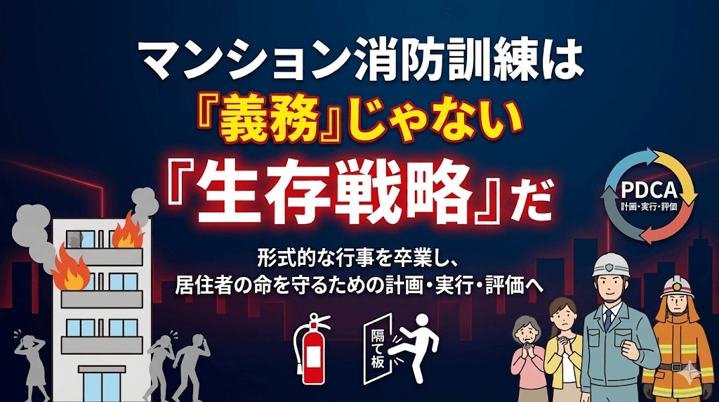 マンション消防訓練の完全ガイド|法的枠組みから避難経路の確保まで徹底解説